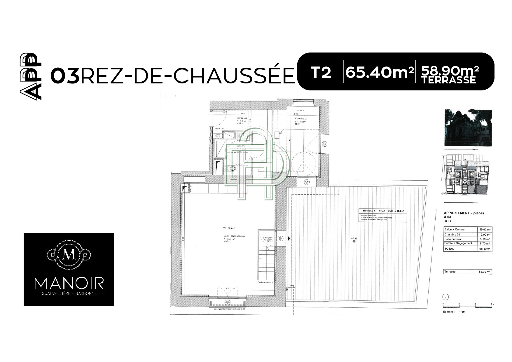 Image_, Appartement, Narbonne, ref :1633
